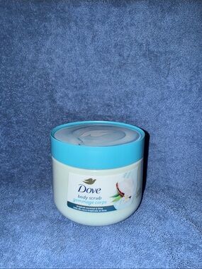 Dove Body Scrub - Tropical Coconut & Lime, Blue Cap